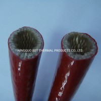 Silicone Coated Fiberglass Fire Sleeving Protective Heat Shield Sleeve